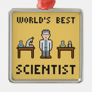 Weltbeste Wissenschaftler Silbernes Ornament