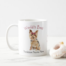 Weltbeste Yorkshire Terrier-Mama Personalisiert Kaffeetasse