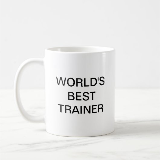 Weltbesten Trainer Kaffee-Tasse Kaffeetasse (Links)
