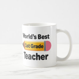 Weltbester 1. Grad-Lehrer-Bleistift Kaffeetasse