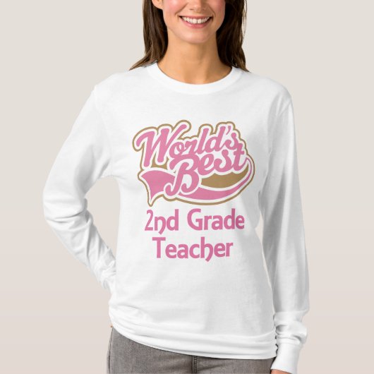 Weltbester 2. Grad-Lehrer T-Shirt (Vorderseite)