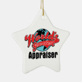 Weltbester Abschätzer Keramik Ornament (Rechts)