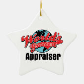 Weltbester Abschätzer Keramik Ornament (Vorne)