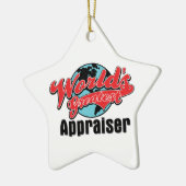 Weltbester Abschätzer Keramik Ornament (Links)
