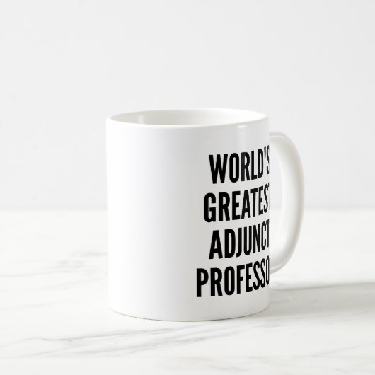 Weltbester Adjuncto Professor Kaffeetasse (VorderseiteRechts)