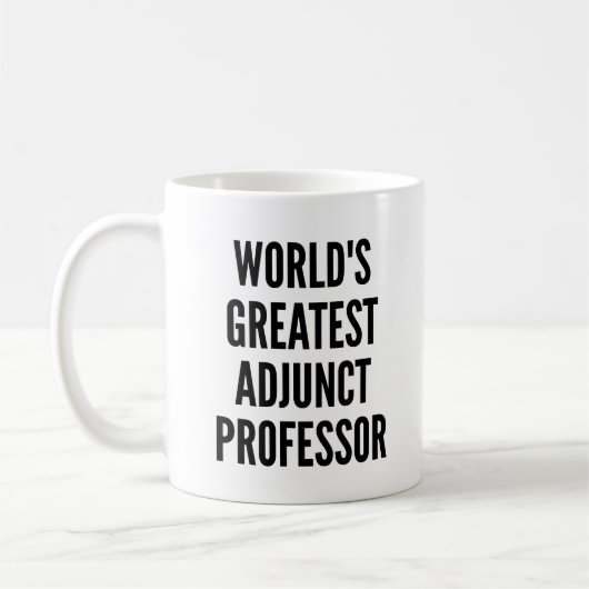 Weltbester Adjuncto Professor Kaffeetasse (Links)