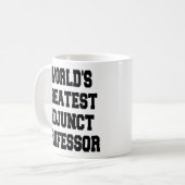 Weltbester Adjuncto Professor Kaffeetasse (Vorderseite Links)