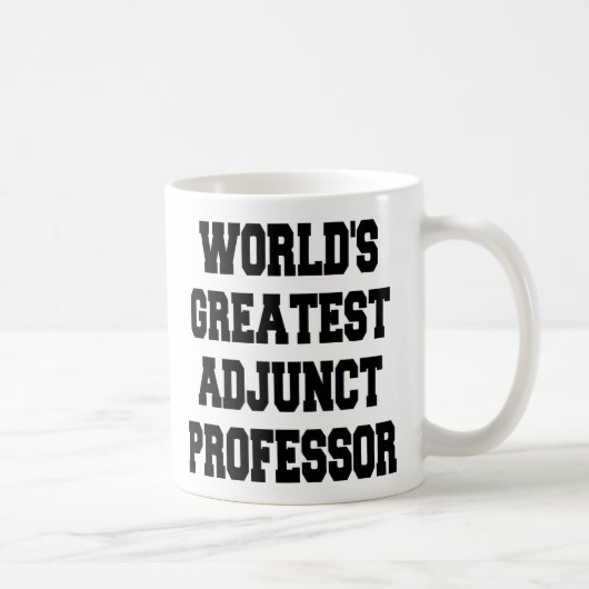 Weltbester Adjuncto Professor Kaffeetasse (Rechts)