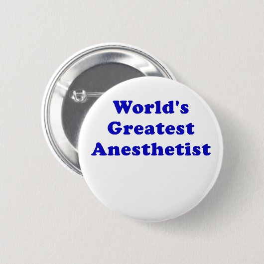 Weltbester Anesthetist Button (Vorne & Hinten)