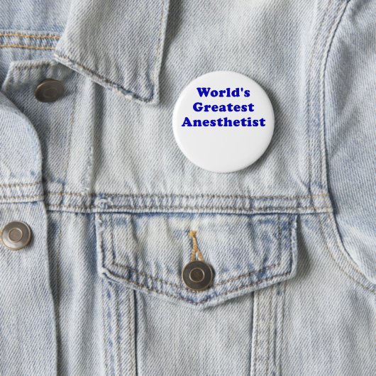 Weltbester Anesthetist Button (Beispiel)