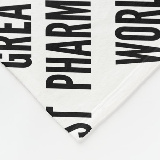 Weltbester Apotheker Fleecedecke (Ecke)