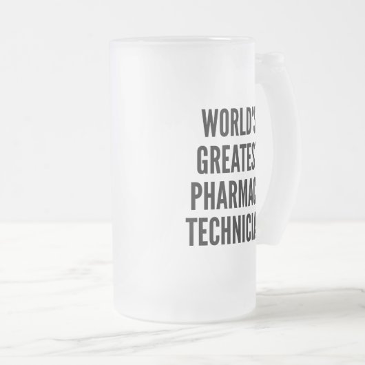 Weltbester Apotheker Mattglas Bierglas (VorderseiteRechts)