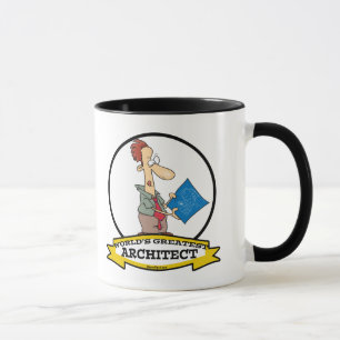 WELTBESTER ARCHITECT MÄNNER CARTOON TASSE