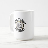 Weltbester Architekt Kaffeetasse (Vorderseite Links)