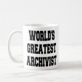 Weltbester Archivar Kaffeetasse (Links)