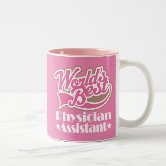 Weltbester Arzt-behilfliches Anerkennungs-Geschenk Zweifarbige Tasse (Rechts)