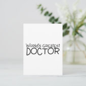 Weltbester Arzt Postkarte (Stehend Vorderseite)