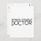 Weltbester Arzt Postkarte (Vorne/Hinten)