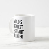 Weltbester Assistent Kaffeetasse (Vorderseite Links)