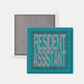 Weltbester Assistent Magnet (Vorderseite/Rückseite)