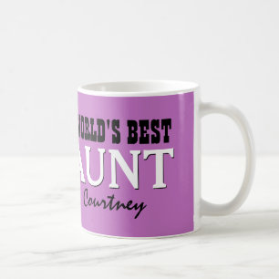 Weltbester AUNT-Individuelle Name LILA B07 Kaffeetasse