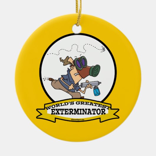 WELTBESTER AUSSENMÄNNER CARTOON KERAMIKORNAMENT (Vorne)