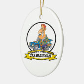 WELTBESTER AUTO SALESMAN II CARTOON KERAMIK ORNAMENT