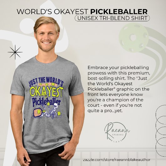 Weltbester-average-Pickleball-Spieler Unisex Tri-Blend Shirt