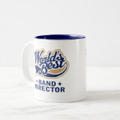 Weltbester Band-Direktor Gift Zweifarbige Tasse (Vorderseite Links)