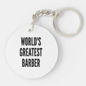 Weltbester Barber Schlüsselanhänger (Rückseite)