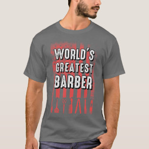 Weltbester Barber-Stylist - Amerikanische Flagge P T-Shirt