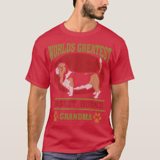 Weltbester Basset Hound Hund Oma T-Shirt