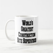 Weltbester Baustellenleiter Kaffeetasse (Links)