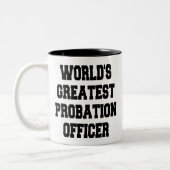 Weltbester Beauftragter Zweifarbige Tasse (Links)