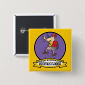 WELTBESTER BERGKLIMBER-CARTOON BUTTON (Vorne & Hinten)