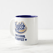 Weltbester Beschäftigungstherapeut Zweifarbige Tasse (Vorderseite Links)