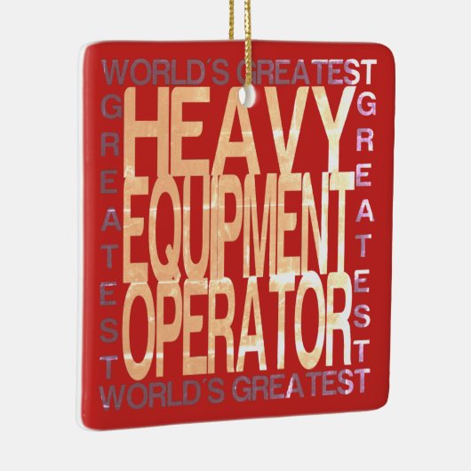 Weltbester Betreiber schwerer Geräte Keramikornament (Rechts)