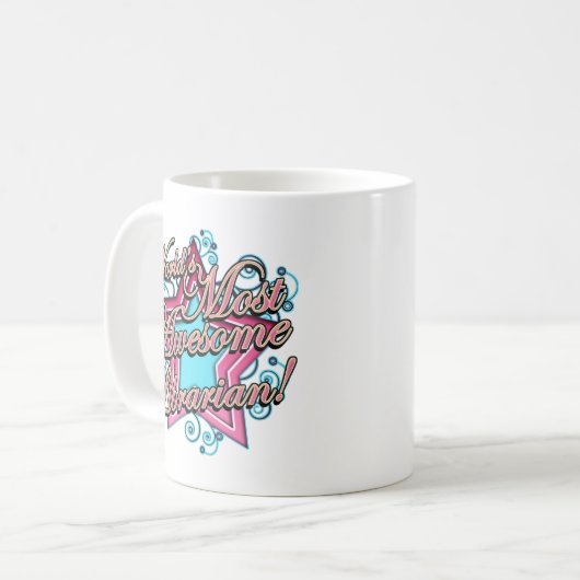 Weltbester Bibliothekar Kaffeetasse (Vorderseite Links)