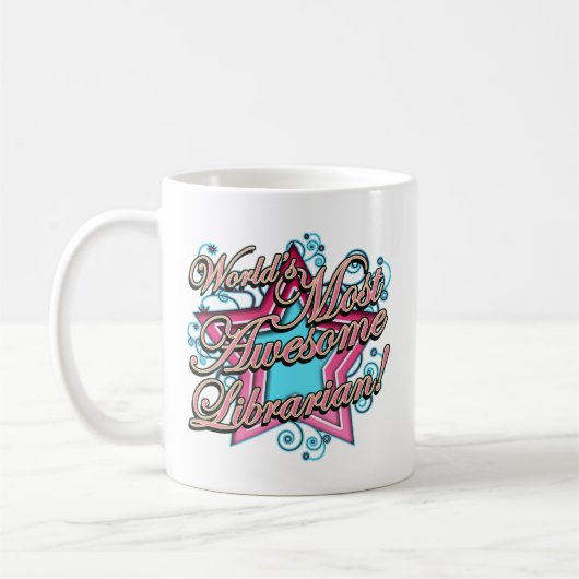 Weltbester Bibliothekar Kaffeetasse (Links)