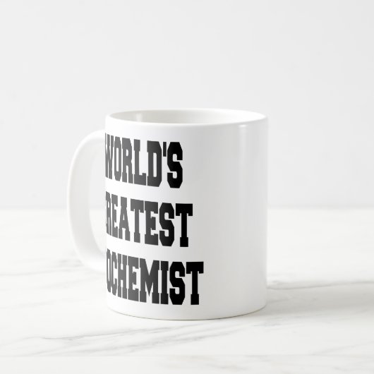 Weltbester Biochemiker Kaffeetasse (Vorderseite Links)