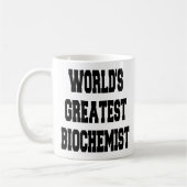 Weltbester Biochemiker Kaffeetasse (Links)