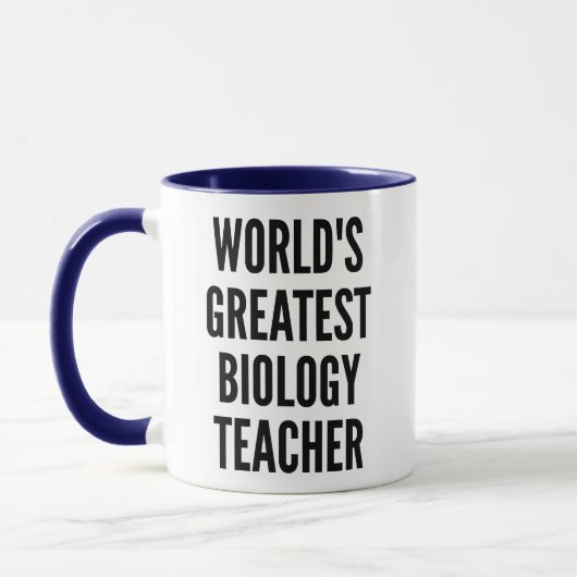 Weltbester Biologielehrer Tasse (Links)