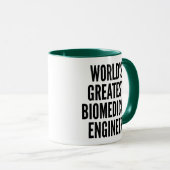 Weltbester biomedizinischer Ingenieur Tasse (VorderseiteRechts)