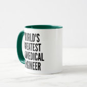 Weltbester biomedizinischer Ingenieur Tasse (Vorderseite Links)