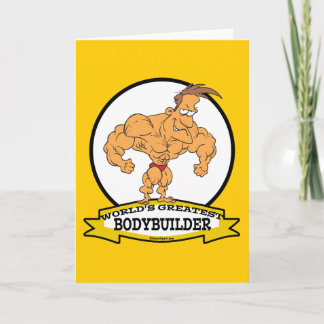 WELTBESTER BODYBUILDER MÄNNER CARTOON KARTE