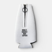 Weltbester Bootsführer Flaschenkühler (Rückseite)