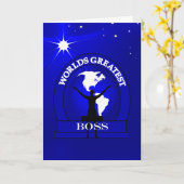 Weltbester Boss-Award Karte (Gelbe Blume)