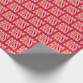 Weltbester Boss Geschenkpapier (Ecke)