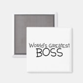 Weltbester Boss Magnet (Vorderseite/Rückseite)