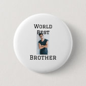 Weltbester Bruder fügt einfach den Text Sport hinz Button (Vorderseite)